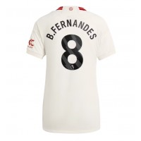 Fotballdrakt Dame Manchester United Bruno Fernandes #8 Tredjedrakt 2023-24 Kortermet